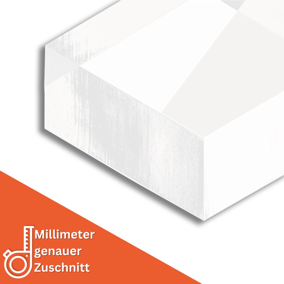 5 mm Acrylglas GS Weiß (Größe wählbar) - Laserschnitt