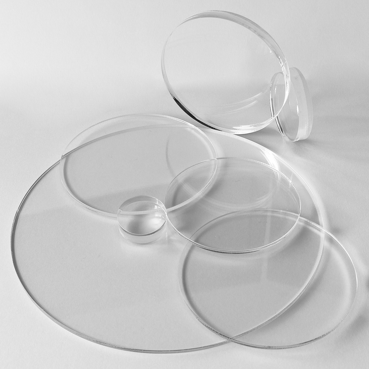 20 mm Acrylglas GS Transparent (Größe wählbar) - Laserschnitt als Kreis