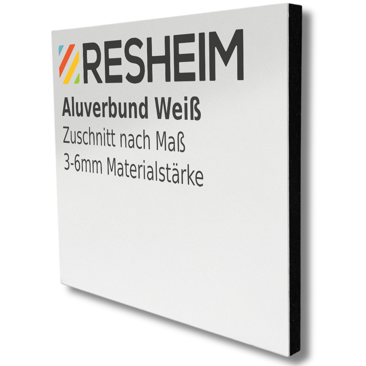 6 mm Aluverbundplatte Weiß Zuschnitt mit Säge (Größe wählbar)