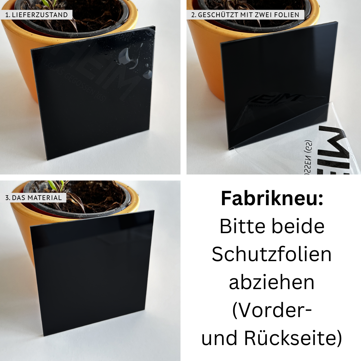 8 mm Acrylglas GS Schwarz (Größe wählbar) - Laserschnitt als Kreis
