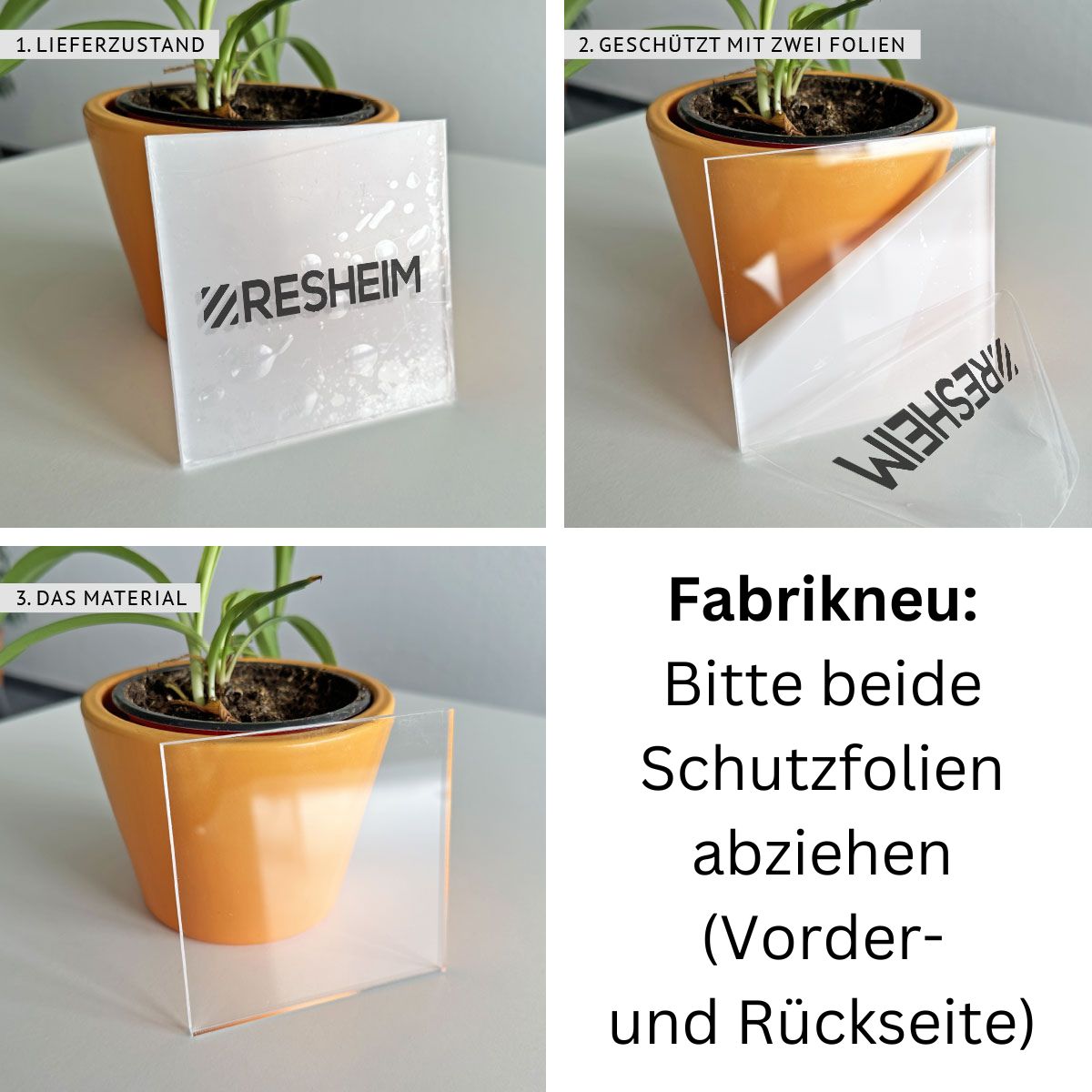 6 mm Acrylglas GS PMMA Transparent Zuschnitt (Größe wählbar) - Zuschnitt mit Säge